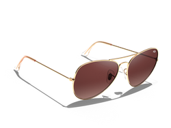 Golden Brown Faze Aviators