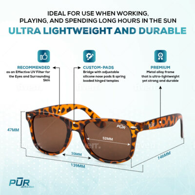 PUR Shades Polarized Vintage Classic Diagramn