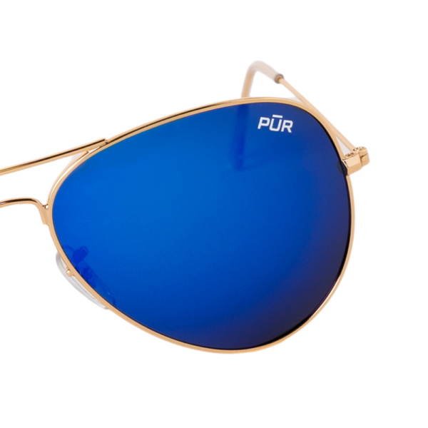 Catalina Blue Polarized Aviator Sunglasses