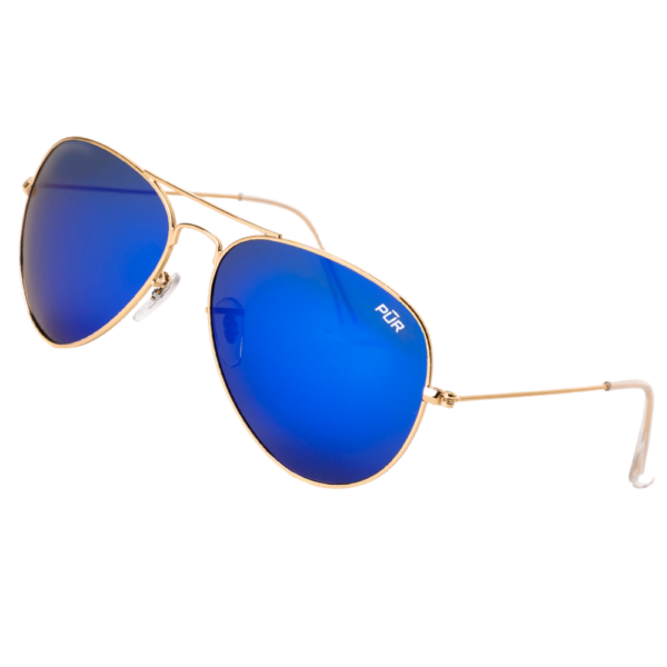 Catalina Blue Polarized Aviator Sunglasses