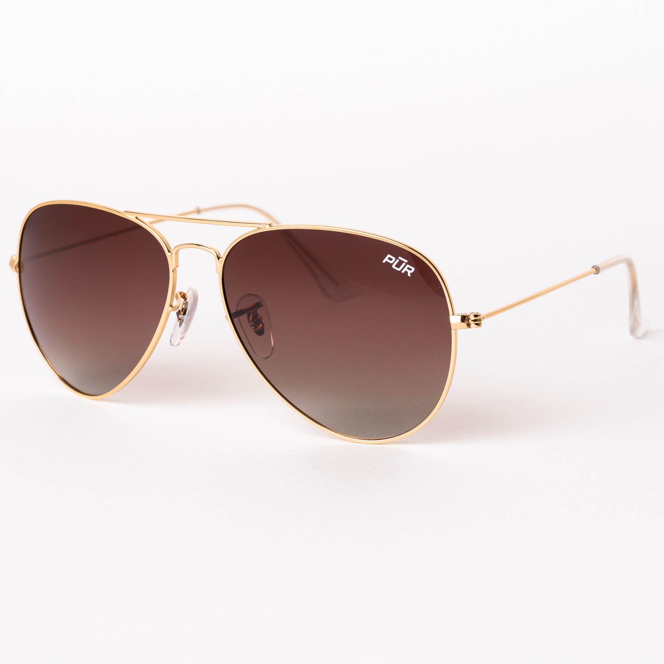 Aviator Polarized Sunglasses | Gold Frame, BrownGradient Lens | Golden ...
