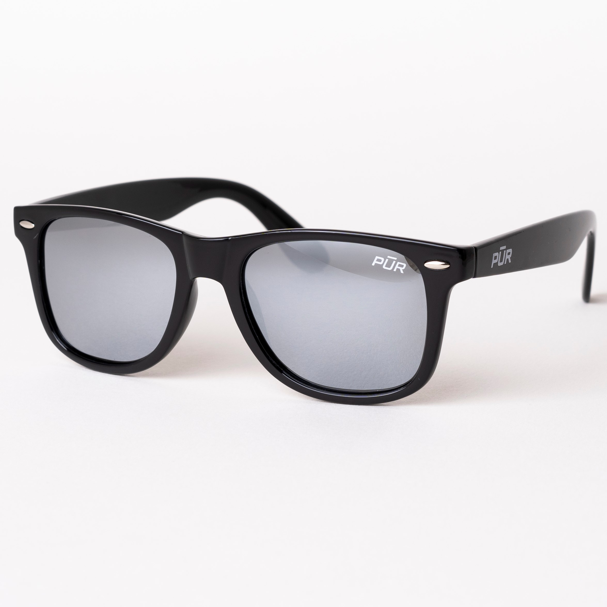 Wayfarer Classic Polarized Sunglasses | Black Frame, Silver Mirrored ...