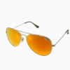 PUR Shades Silver Rose Polarized Aviator Sunglasses